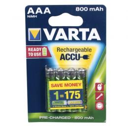Аккумулятор VARTA AAA 800 BL2 (20)